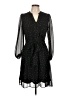 MSK 100% Polyester Stars Black Cocktail Dress Size 12 Petite - photo 1