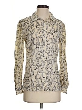 Tory Burch Long Sleeve Silk Top