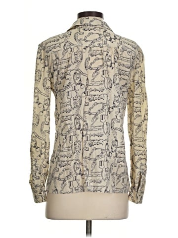 Tory Burch Long Sleeve Silk Top (view 2)