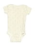 Gerber 100% Cotton Print Ivory Short Sleeve Onesie Size 0-3 mo - photo 1