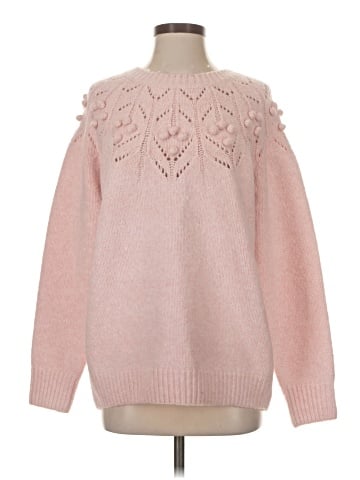 Flat White Pullover Sweater (view 1)