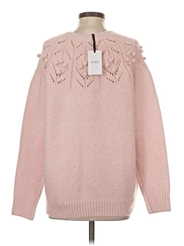 Flat White Pullover Sweater (view 2)