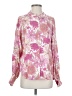Fate Floral Pink Long Sleeve Blouse Size S - photo 1