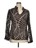 Tory Burch Brown Long Sleeve Blouse Size 14 - photo 1
