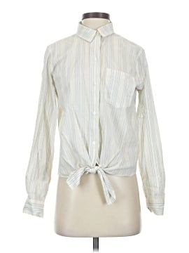 Madewell Tie-Front Shirt in Stripe (view 1)