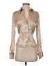 Vince. Metallic Tan Long Sleeve Blouse Size 4 - photo 1