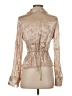 Vince. Metallic Tan Long Sleeve Blouse Size 4 - photo 2