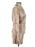 Vince. Metallic Tan Long Sleeve Blouse Size 4 - photo 4