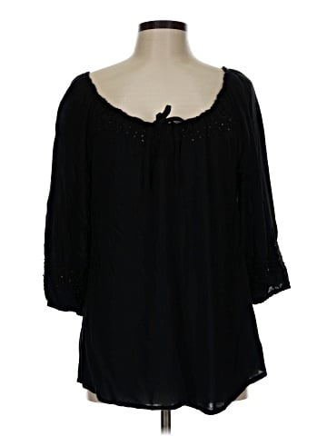 One World 3/4 Sleeve Blouse (view 1)