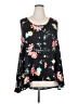 Woman Within 100% Polyester Floral Black Long Sleeve Blouse Size 18 (L) - photo 1