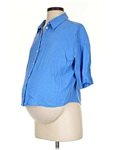 H&M 3/4 Sleeve Button-Down Shirt (view 1)