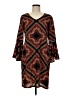 MSK 100% Polyester Paisley Brown Casual Dress Size M - photo 1