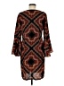 MSK 100% Polyester Paisley Brown Casual Dress Size M - photo 2
