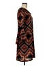 MSK 100% Polyester Paisley Brown Casual Dress Size M - photo 4