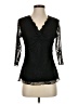 Assorted Brands Black 3/4 Sleeve Blouse Size S - photo 1