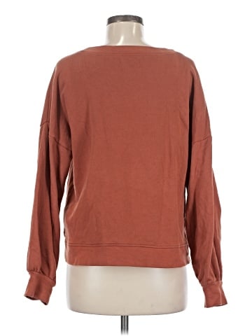 Madewell (Re)sourced Cotton V-Neck Sweatshirt (view 2)