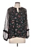 Kaileigh Black Long Sleeve Blouse Size L - photo 1