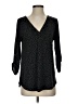 Beacon Polka Dots Black 3/4 Sleeve Blouse Size S - photo 1