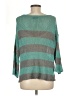 Wooden Ships Stripes Teal Pullover Sweater Size M - photo 2