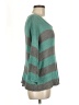 Wooden Ships Stripes Teal Pullover Sweater Size M - photo 4