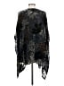 Caroline Rose Black Poncho Size S - photo 2