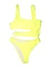 Unbranded Solid Yellow One Piece Swimsuit Size M - photo 1