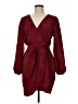 Simplee Burgundy Casual Dress Size M - photo 1