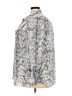 Zac & Rachel 100% Polyester Animal Print Silver Long Sleeve Blouse Size 3X - photo 5