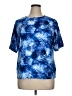 Lands' End Tie-dye Blue Active T-Shirt Size 1X - photo 1