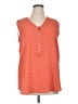 Roz & Ali Orange Sleeveless Blouse Size XL - photo 1
