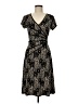 Connected Apparel Paisley Black Cocktail Dress Size 6 - photo 1
