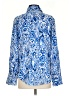 Pinch 100% Polyester Paisley Blue Long Sleeve Blouse Size S - photo 2