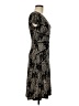 Connected Apparel Paisley Black Cocktail Dress Size 6 - photo 4