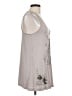 Studio Y Silver Sleeveless Top Size L - photo 4