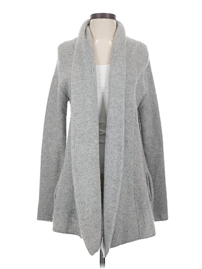 Pre-owned 360cashmere Cashmere Cardigan Sweater In Gray