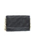 Madison West 100% Leather Gray Black Leather Shoulder Bag One size - photo 1
