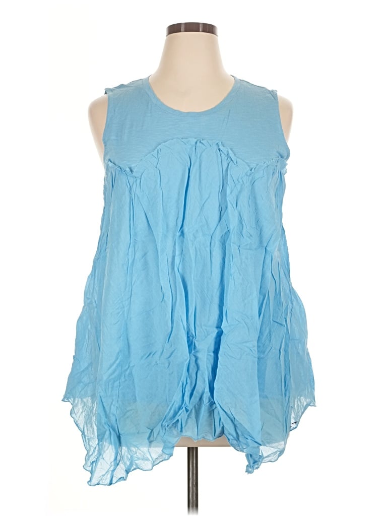 Pre-owned Style & Co Sleeveless Blouse In Blue