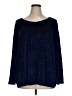 Marina Basic 100% Polyester Blue Long Sleeve Top Size XL - photo 1