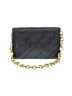 Madison West 100% Leather Gray Black Leather Shoulder Bag One size - photo 3