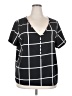 Shein Black Short Sleeve Blouse Size 2XL - photo 1