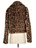 Current Air 100% Polyester Animal Print Brown Black Faux Fur Jacket Size XS - photo 2