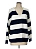Vince Camuto Stripes Blue Pullover Sweater Size L - photo 1