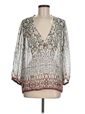 Joie 3/4 Sleeve Silk Top (view 1)