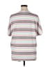 Plush Stripes Gray Short Sleeve Top Size 2X (estimated) - photo 2