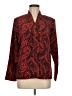 Koret 100% Polyester Paisley Red Long Sleeve Blouse Size 8 - photo 1