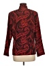 Koret 100% Polyester Paisley Red Long Sleeve Blouse Size 8 - photo 2