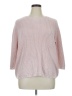 Caslon 100% Cotton Pink Pullover Sweater Size L - photo 1