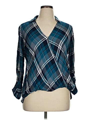 Polly & Esther 3/4 Sleeve Blouse (view 1)