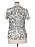 Les Serein Animal Print Silver Short Sleeve Top Size XL - photo 2