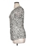Les Serein Animal Print Silver Short Sleeve Top Size XL - photo 5